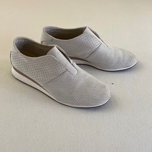 Hush puppies perforated suede sneakers